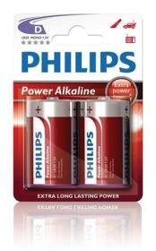 Philips baterie D PowerLife, alkalická - 2ks Philips baterie D PowerLife, alkalická - 2ks