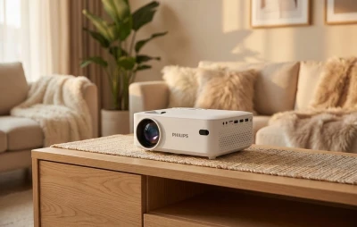 Philips N-100 bílý mini projektor