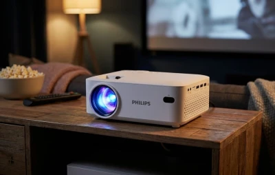 Philips N-100 bílý mini projektor