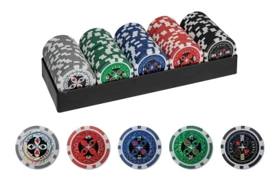 Philos Spiele 100 pokerových žetonů s plastovým držákem