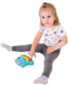 Pianko baby sloník 17cm na baterie 2 barvy pro miminko Světlo Zvuk plast