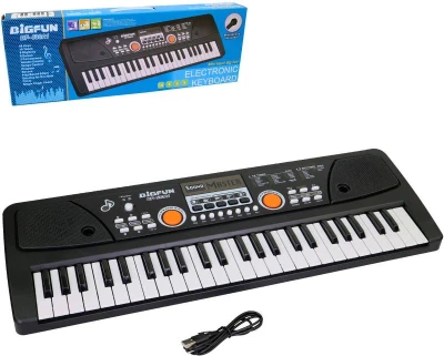 Pianko dětské 49kláves elektronický klavír na baterie s mikrofonem USB
