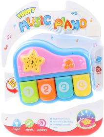 Pianko dětské klávesy s projektorem na baterie Světlo Zvuk 2 barvy