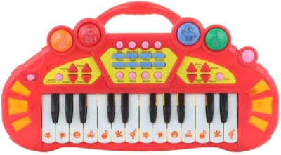 Piánko dětský keyboard klávesy na baterie 3 barvy Zvuk