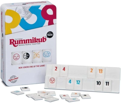 Piatnik Hra Rummikub mini Twist v plechovke (spoločenská hra)