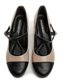 Piccadilly 110185-2 béžovo čierne dámske lodičky