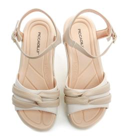 Piccadilly 239025-1 béžové dámske sandále šírka H