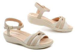 Piccadilly 239025-1 béžové dámske sandále šírka H