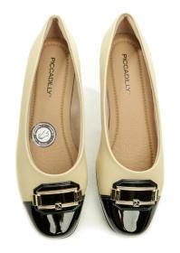 Piccadilly 250180-1 béžová s černou dámské baleríny