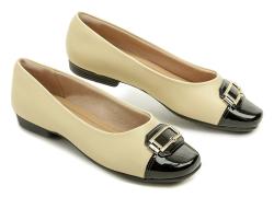 Piccadilly 250180-1 béžová s černou dámské baleríny