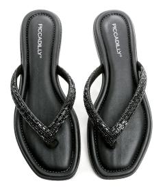 Piccadilly 508049-1 čierne dámske žabky