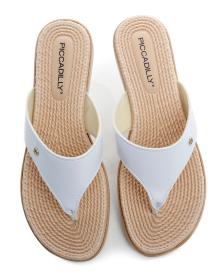 Piccadilly 513006-1 bílé dámské žabky