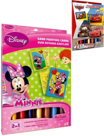 Pískování Disney kreativní set 2 obrázky s barevným pískem různé druhy Pískování Disney kreativní set 2 obrázky s barevným pískem různé druhy