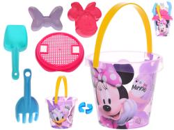 Pískový baby set Minnie 6ks kyblík se sítem s nástroji a bábovičkami Pískový baby set Minnie 6ks kyblík se sítem s nástroji a bábovičkami
