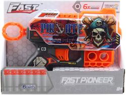 Pistole dětská pirátská herní set se 6 soft pěnovými náboji