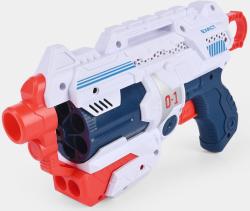Pistole dětská plastová set blaster + náboje soft pěnové / na přísavku 12ks