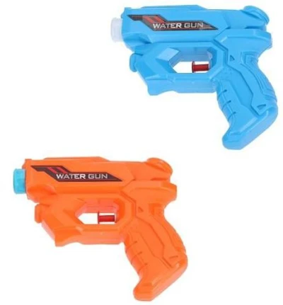 Pistole dětská vodní stříkací 13cm na vodu 2 barvy plast Pistole dětská vodní stříkací 13cm na vodu 2 barvy plast