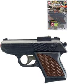 Pistole na kuličky černá 12cm policejní kuličkovka set s náboji plast Pistole na kuličky černá 12cm policejní kuličkovka set s náboji plast