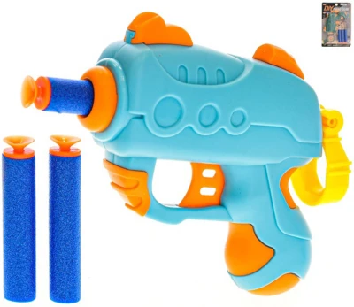 Pistole na natažení set se 3 soft pěnovými náboji a terčem 2 barvy