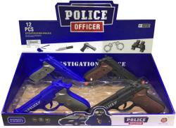 Pistole plastová 20cm policejní revolver na baterie Zvuk 2 barvy Pistole plastová 20cm policejní revolver na baterie Zvuk 2 barvy