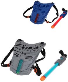 Pistole pumpovací na vodu 31cm set s vestou s ukazatelem skóre 2 barvy Pistole pumpovací na vodu 31cm set s vestou s ukazatelem skóre 2 barvy