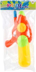 Pistole vodní 33cm se zásobníkem na vodu 3 barvy plast v sáčku