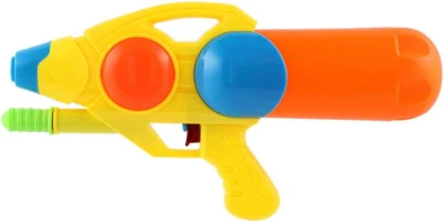 Pistole vodní 33cm se zásobníkem na vodu 3 barvy plast v sáčku