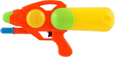 Pistole vodní 33cm se zásobníkem na vodu 3 barvy plast v sáčku