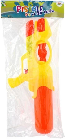 Pistole vodní 50cm se zásobníkem na vodu 2 barvy plast v sáčku