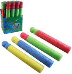 Pistole vodní dělo 44cm pěnová soft trubice na vodu 4 barvy Pistole vodní dělo 44cm pěnová soft trubice na vodu 4 barvy