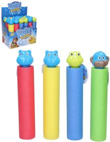 Pistole vodní dělo soft 26cm pěnová trubice lehká s hlavou zvířátka na vodu 4 barvy Pistole vodní dělo soft 26cm pěnová trubice lehká s hlavou zvířátka na vodu 4 barvy