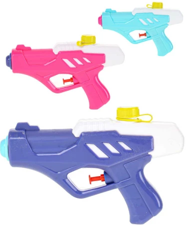 Pistolka dětská vodní barevná stříkací 20cm na vodu 3 barvy