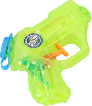 Pistolka dětská vodní stříkací 12cm průhledná na vodu 2 barvy