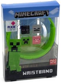 PIXIE CREW MINECRAFT Náramek zelený + 4 multipixely silikon