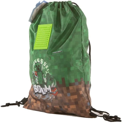 PIXIE CREW MINECRAFT Vak stahovací batůžek na záda + 30 pixelů