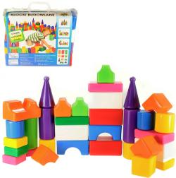 PL Kostky baby stavební soft měkké plastové barevné set 34ks PL Kostky baby stavební soft měkké plastové barevné set 34ks