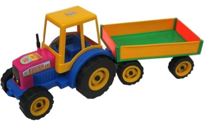 PL Traktor s vlekem FARMER na písek PL Traktor s vlekem FARMER na písek