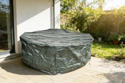 Mat Plachta krycí na set 6 židlí+obdél.stůl 270x180x89cm, PE 90g/m2