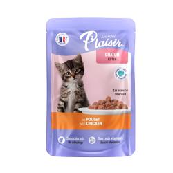 Plaisir Cat Kitten kuřecí v omáčce, kapsička 100 g Plaisir Cat Kitten kuřecí v omáčce, kapsička 100 g
