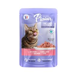 Plaisir Cat losos treska, kapsička 100 g Plaisir Cat losos treska, kapsička 100 g