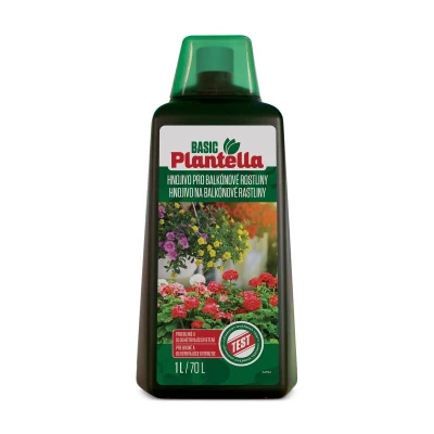 PLANTELLA BASIC Hnojivo kapalné KVĚT pro balkónové rostliny 1l PLANTELLA BASIC Hnojivo kapalné KVĚT pro balkónové rostliny 1l