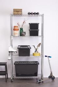 Plast Team Box úložný REC 21l, 51x39x16,9cm s víkem PH ČER