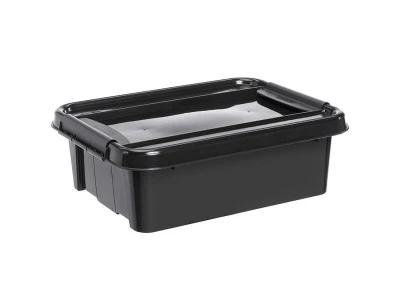 Plast Team Box úložný REC 21l, 51x39x16,9cm s víkem PH ČER Plast Team Box úložný REC 21l, 51x39x16,9cm s víkem PH ČER