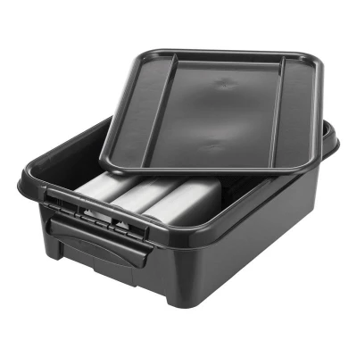 Plast Team Box úložný REC 21l, 51x39x16,9cm s víkem PH ČER