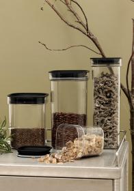 Plast Team Dóza na sypké p.HAMBURG 1,7l PH TRA/ČER víčko