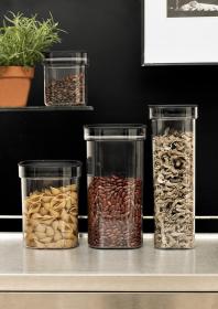 Plast Team Dóza na sypké p.HAMBURG 1,7l PH TRA/ČER víčko