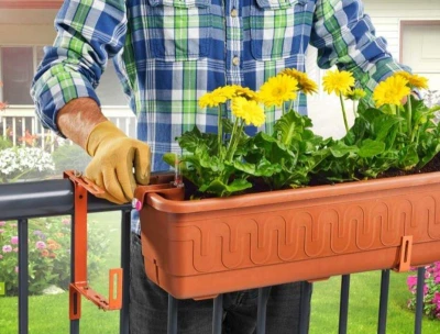 Plastkon Balconera držák na truhlíky antracitová