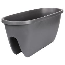 Plastkon Balconia OVI balkónový květináč antracitová