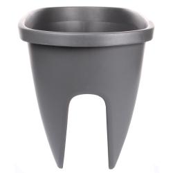 Plastkon Balconia OVI balkónový květináč antracitová