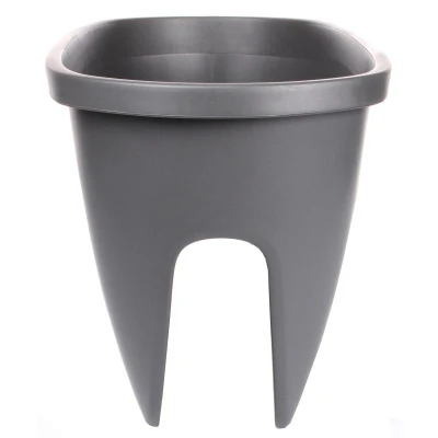 Plastkon Balconia OVI balkónový květináč antracitová
